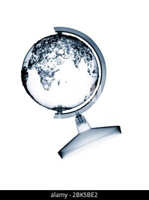 World globe, X-ray. Stock Photo