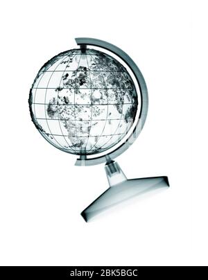 World globe, X-ray. Stock Photo