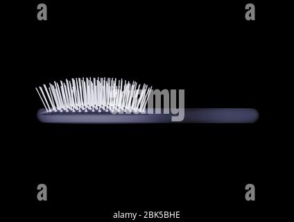 Hairbrush, X-ray. Stock Photo