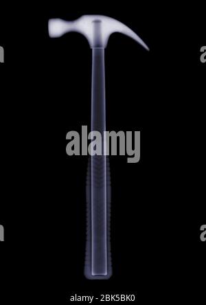 Hammer, X-ray. Stock Photo