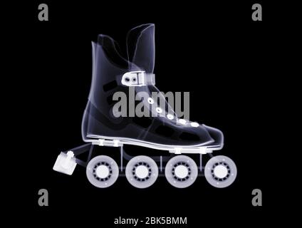 In-line skate, X-ray. Stock Photo