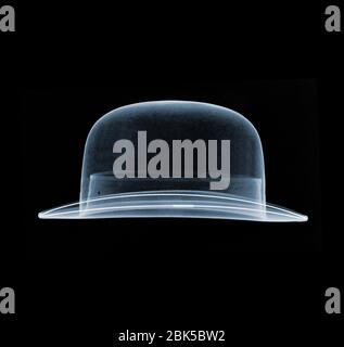 Bowler hat, X-ray. Stock Photo