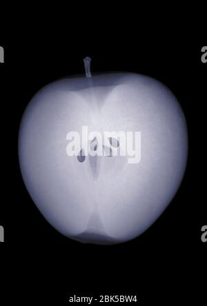 Apple, X-ray. Stock Photo