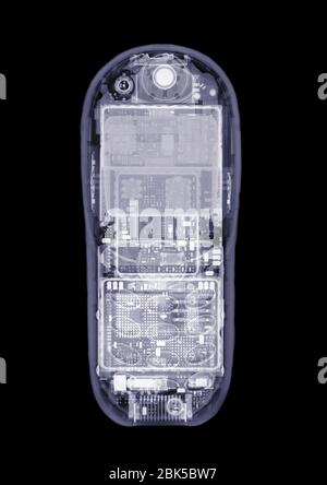 Mobile phone, X-ray Stock Photo - Alamy
