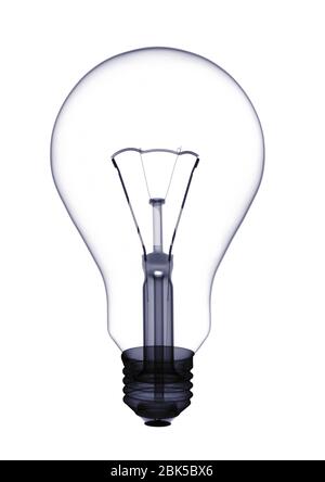 Light bulb, X-ray. Stock Photo