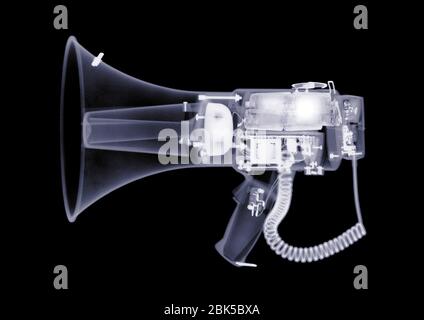 Megaphone, X-ray. Stock Photo