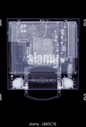 Flat screen computer monitor, X-ray. Stock Photo