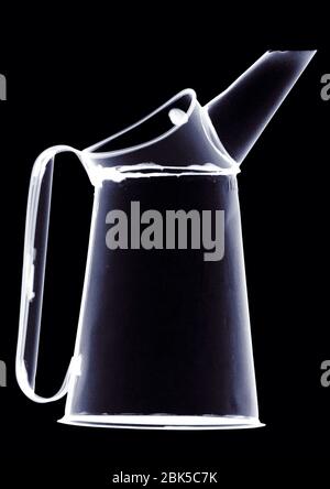 Container with spout, X-ray. Stock Photo