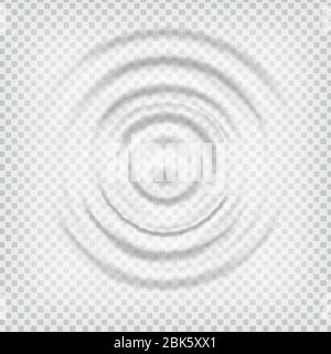 Ripple Splash Water Waves Surface From Drop Vector Stock Vector