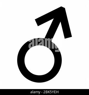 Mars astrology sign icon Stock Vector