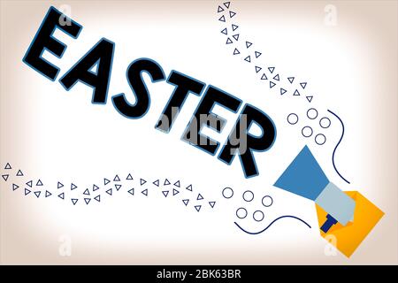 Easter is coming. happy easter. childhood happiness. child in rabbit