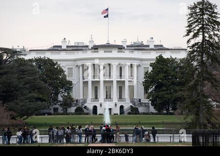 Beijing, DC, USA. 2nd May, 2020. Photo taken on March 11, 2020 shows the White House in Washington, DC, the United States. TO GO WITH XINHUA HEADLINES OF MAY 2, 2020. Credit: Liu Jie/Xinhua/Alamy Live News Stock Photo