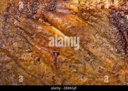 Pork crisp baked to celebrate. Only guests are expected to arrive. Stock Photo