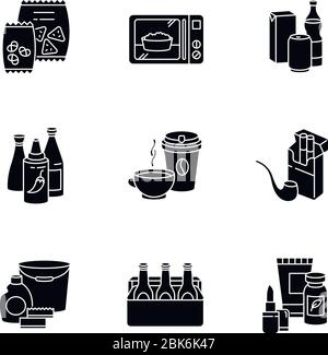 Grocery Categories Icons Set Stock Vector Image Art Alamy