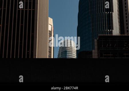 View of tall buildings in San Francisco Stock Photo