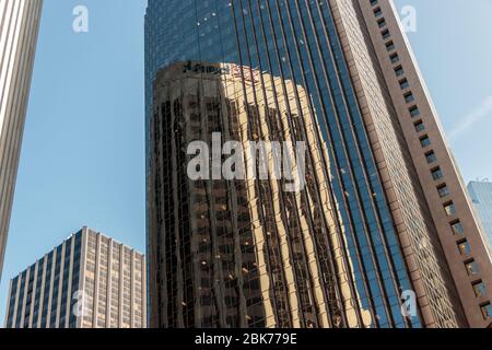 View of tall buildings in San Francisco Stock Photo