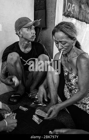 Living inside cemeteries, Manila, Philippines Stock Photo