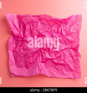 crumpled pink paper texture background Stock Photo - Alamy