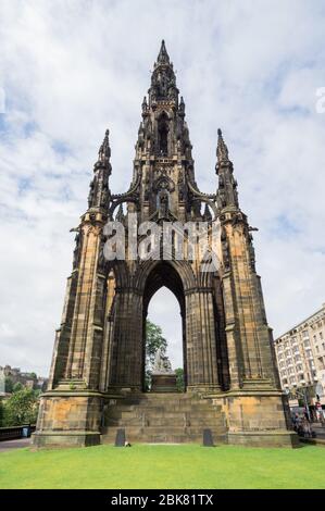 Scott Monument Edinburgh Scotland visitscotland Stock Photo