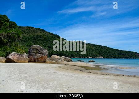 Beach at Ilha Grande in Brazil Stock Photo