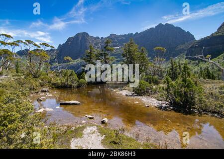 Landscape at Cradle Mountain-Lake St Clair National Park Stock Photo