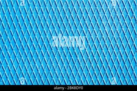 blue iron wall with intersecting lines abstract geometric background Stock Photo