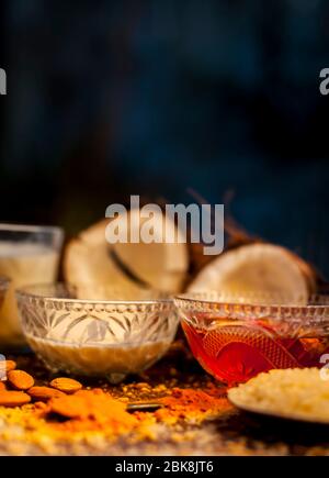 Download Complete Face Mask Of Coconut For All Skin Types Consisting Of Coconut Milk Rose Water Yogurt Buttermilk Oatmeal Almonds Lime Juice Turmeric R Stock Photo Alamy PSD Mockup Templates