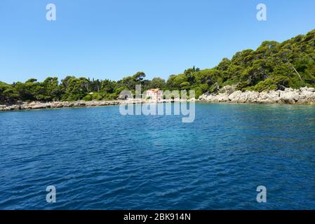 The beautiful Lokrum island near Dubrovnik, Croatia. Stock Photo