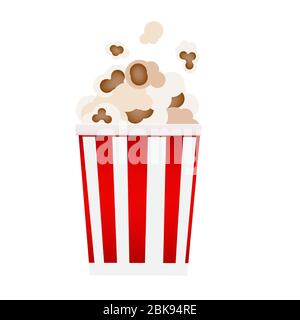 Pop Corn Icon on White Background Vector Illustration Stock Vector