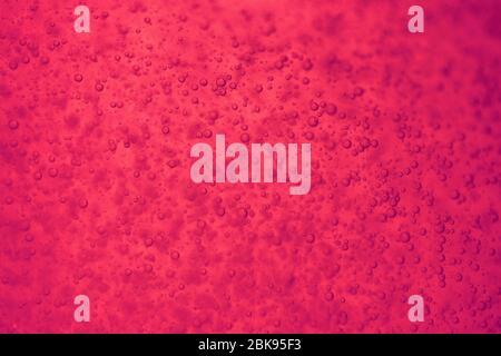 Pink, red, purple, vivid bright liquid with bubbles. Stock Photo