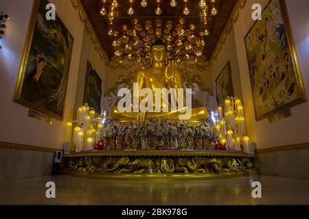 Mahamevnawa Buddhist Monastery, Polgahawela, Sri Lanka. Stock Photo