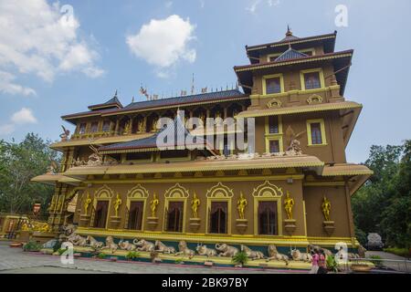 Mahamevnawa Buddhist Monastery, Polgahawela, Sri Lanka. Stock Photo