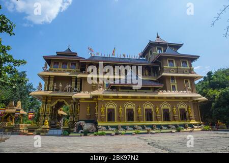 Mahamevnawa Buddhist Monastery, Polgahawela, Sri Lanka. Stock Photo