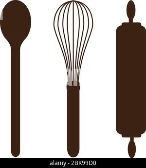 bakery equipment, vector Stock Vector