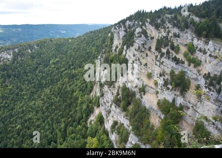 Canyon im Naturschutzgebiet Combe Grède im Berner Jura Stock Photo