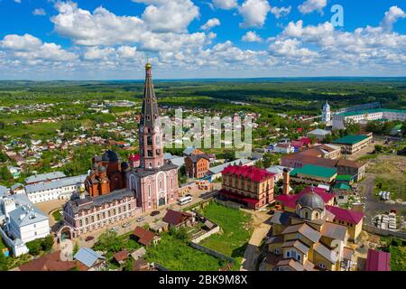 Holy Trinity Monastery is a male monastery of the Alatyr diocese of the Russian Orthodox Church, located in the city of Alatyr (Chuvashia). Monument to the history of culture. Stock Photo
