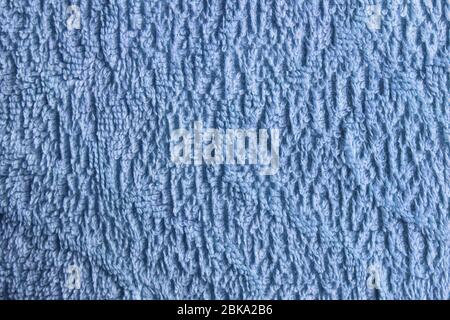 Texture surface of textile, blue cotton fabric Stock Photo