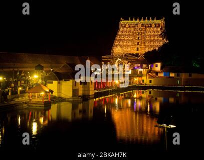 This event of decorating the temple with lights is held once in six years as the culminating ritual of Murajapam, Stock Photo