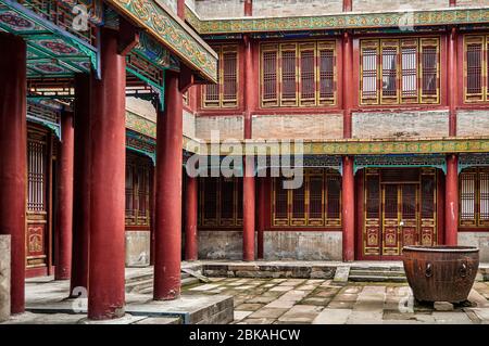 Temple of Xumi Fushou, one of the Eight Outer Temples of Chengde in Chengde Mountain Resort, summer residence of Qing dynasty emperors of China in Che Stock Photo