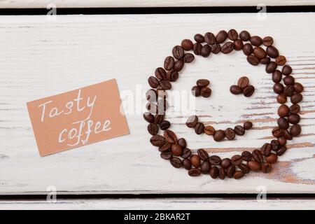 Good tasty delicious coffee concept flat lay. Stock Photo