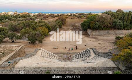 The Stadium is known as the stadium of Diagoras where Athletic games and competitions were organised as well as the Roman Conservatory. Stock Photo