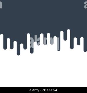fluid rounded lines transition, waterfall fluid concept for banners and covers. Stock vector illustration isolated Stock Vector