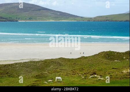 Luskentyre beach, Isle of harris, Outer Hebrides, Scotland Stock Photo