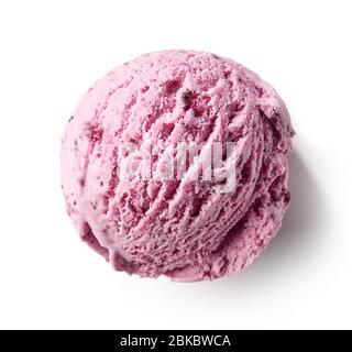 https://l450v.alamy.com/450v/2bkbwca/pink-ice-cream-scoop-isolated-on-white-background-top-view-2bkbwca.jpg