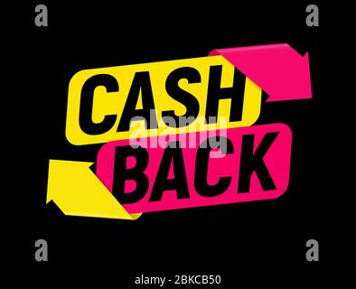 Money cashback poster with gold dollar coins. Vector illustration Stock Vector