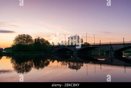 bridge over the thames in richmond uk Stock Photo