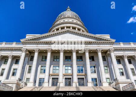 Utah State Capitol Building in Salt Lake City, Utah. Stock Photo