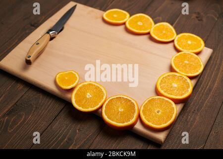 Fresh Fruits Plate Cutting Board Grey Wooden Table Stock Photo by ©5seconds  194241494