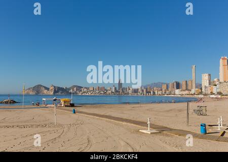 Benidorm Beach Spain Named Playa Del Mal Pas With View Towards Poniente benidorm-beach-spain-named-playa-del-mal-pas-with-view-towards-poniente