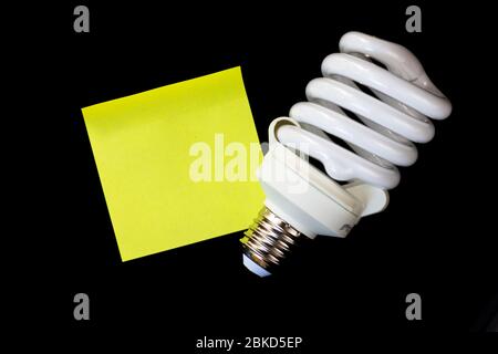 Large CFL bulb Stock Photo